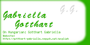 gabriella gotthart business card
